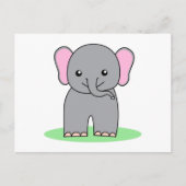 Niedlicher Elefant Postkarte (Vorderseite)