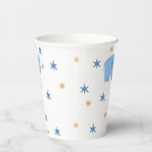 Niedlicher Elefant & Sterne. Safari Baby Kindergeb Pappbecher (Rechts)