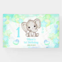Niedlicher Elefant Summer Colorful Junge 1. Geburt