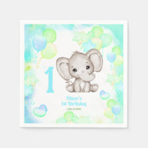 Niedlicher Elefant Summer Colorful Junge 1. Geburt