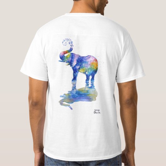 Niedlicher Elefant T-Shirt (Rückseite)