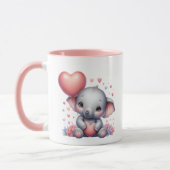 Niedlicher Elefant: Tasse (Links)