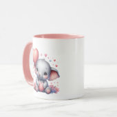 Niedlicher Elefant: Tasse (Vorderseite Links)