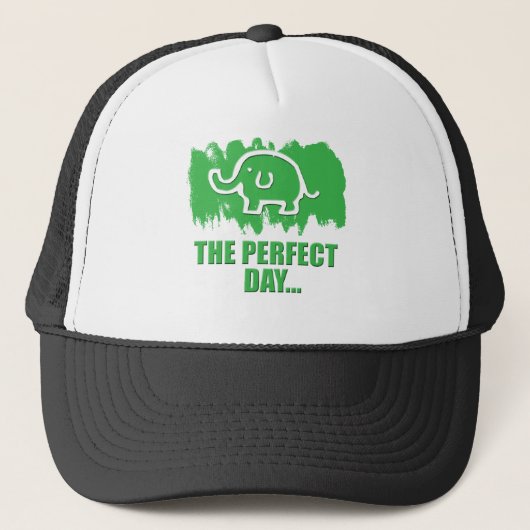 niedlicher Elefant Truckerkappe (Vorderseite)