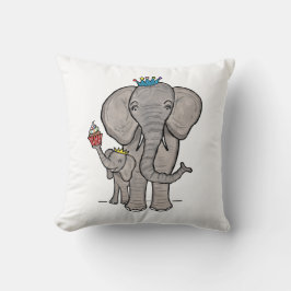Niedlicher Elefant und Babykissen Kissen