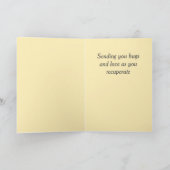 Niedlicher Elefant und Ermutigung erhalten gut Grü Karte (Innenseite)