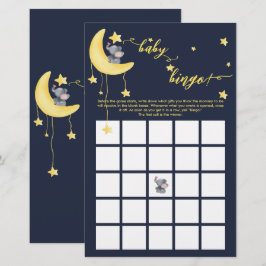 Niedlicher Elefant und kleines Butterfly Baby Bing