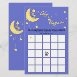 Niedlicher Elefant und kleines Butterfly Baby Bing