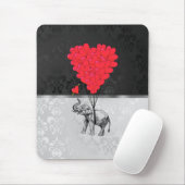 Niedlicher Elefant und Liebe Mousepad (Mit Mouse)