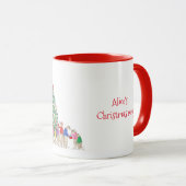 Niedlicher Elefant und Mekka Weihnachten Tasse (VorderseiteRechts)