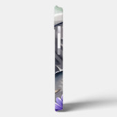 Niedlicher Elefant und violette Blumen Case-Mate iPhone Hülle (Rückseite / Links)