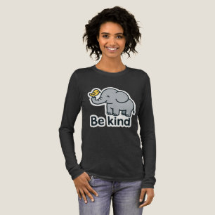 Niedlicher Elefant und Vogelaufkleber Tri-Blend Shirt