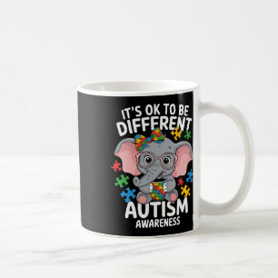 Niedlicher Elefant Verschiedene Autismus-Bewusstse Kaffeetasse