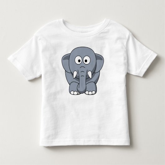 Niedlicher Elefant voll Kleinkind T-shirt (Vorderseite)