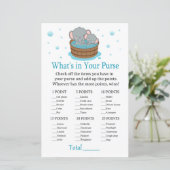 Niedlicher Elefant Was ist in deinem Geldbörsenspi (Stehend Vorderseite)