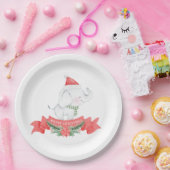 Niedlicher Elefant | Weihnachten Pappteller (Party)