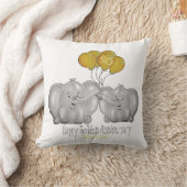 niedlicher Elefant zum 50. Jahrestag der goldenen Kissen (Decke)