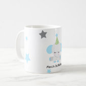 Niedlicher Elefant zum Geburtstag Einladung für Ju Kaffeetasse (Vorderseite Links)
