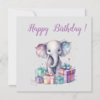 niedlicher Elefant zum Geburtstag