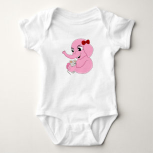 Niedlicher Elefantenbaby-Cartoon Baby Strampler