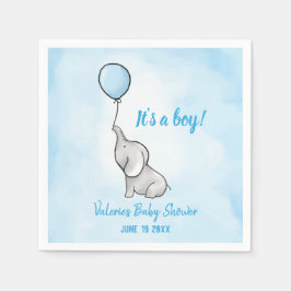 Niedlicher Elefantenbaby-Duschjunge Serviette