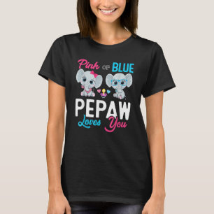Niedlicher Elefantenbewahrer der Gender Pepaw Lieb T-Shirt