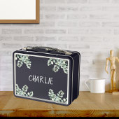 Niedlicher Elefantenblauer individuelle Name Metall Brotdose