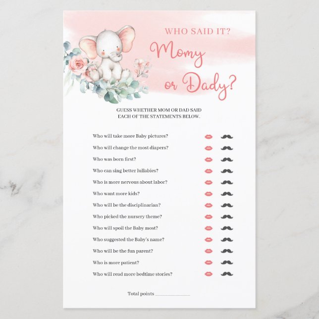 Niedlicher Elefanteneukalyptus Mommy oder Daddy (Vorderseite)