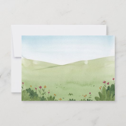 Niedlicher Elefantengeburtstag Einladung (Rückseite)