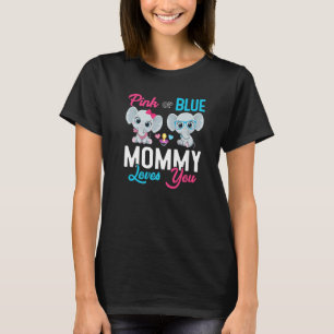 Niedlicher Elefantenhalter der Gender Mami Lieben T-Shirt