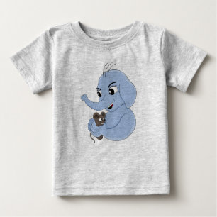 Niedlicher Elefantenjunge Cartoon Baby T - Shirt
