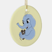 Niedlicher Elefantenjunge Cartoon Keramik Ornament (Rechts)