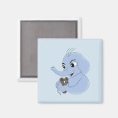 Niedlicher Elefantenjunge Cartoon-Magnet Magnet (Vorderseite/Rückseite)