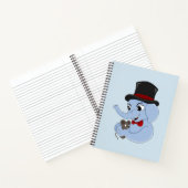 Niedlicher Elefantenjunge Cartoon Notizblock (Innenseite)