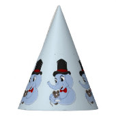 Niedlicher Elefantenjunge Cartoon Party Hut Partyhütchen (Links)