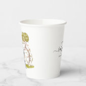 Niedlicher Elefantenname Datum Skript Kinderdusche Pappbecher (Links)