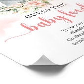 Niedlicher Elefantenschwarz Ratet das Baby-Food-Sp Poster (Ecke)