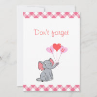 Niedlicher Elefantenvalentin