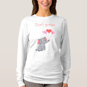 Niedlicher Elefantenvalentin T-Shirt