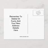 Niedlicher Elefantenwechsel Ankündigungspostkarte (Rückseite)