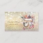 Niedlicher Elegant Bokeh Bäckerei Blumenmischer Visitenkarte (Vorderseite)
