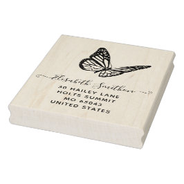 Niedlicher Elegant Butterfly Animal Personal Stati Gummistempel