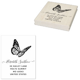 Niedlicher Elegant Butterfly Animal Personal Stati Gummistempel