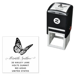 Niedlicher Elegant Butterfly Animal Personal Stati Permastempel