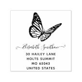 Niedlicher Elegant Butterfly Animal Personal Stati Permastempel (Design)