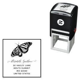 Niedlicher Elegant Butterfly Animal Personal Stati Permastempel