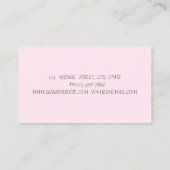 Niedlicher eleganter Glitzer Cupcake, Süßigkeiten Visitenkarte (Rückseite)