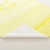 Niedlicher, eleganter Name des gelben Babymonogram Sherpadecke (3/4)