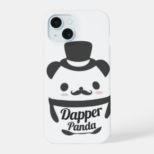Niedlicher eleganter Panda mit Zylinder iPhone 15 Hülle