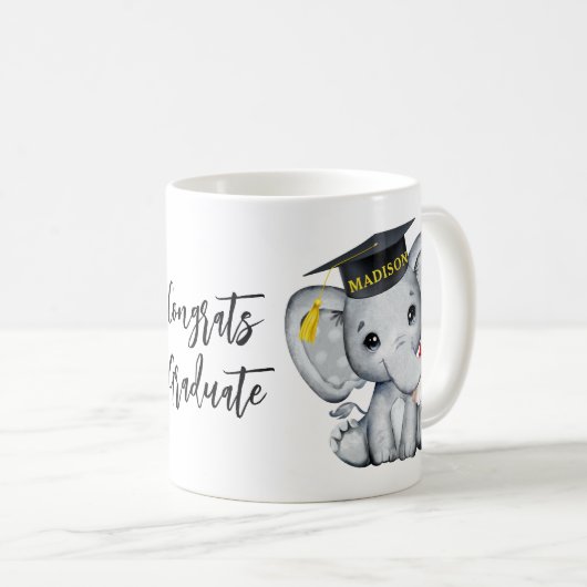 Niedlicher Elephant-Abschluss Kaffeetasse (VorderseiteRechts)